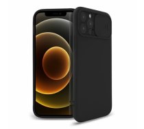 Mocco Matte Silicone Back Case Camera Protect for Apple iPhone 12 Pro Max Black (MO-MAT-BC-IP-12PRMAX-BK)