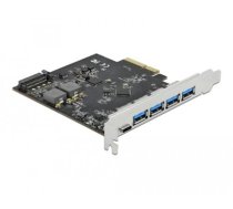 Delock PCI Express x4 Card to 1 x USB Type-C™ + 4 x USB Type-A - SuperSpeed USB 10 Gbps (89026)