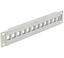 Delock 10" Keystone Patch Panel 12 Port grey (43309)