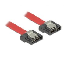 Delock Cable SATA FLEXI 6 Gbs 10 cm red metal (83832)