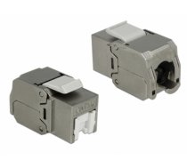 Delock Keystone Module RJ45 jack > LSA Cat.6A STP dust cover (86385)