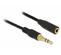 Delock Stereo Jack Extension Cable 3.5 mm 3 pin male to female 2 m black (85578)