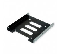 Roline HDD/SSD Mounting Adapter, 3.5 inch frame for 1x 2.5 inch HDD/SSD, metal, black (16.01.3009)