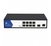 VALUE PoE Switch, Gigabit Ethernet, 8+2 Uplink Ports (1x GbE or 1x SFP) (21.99.1193)
