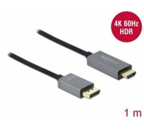 Delock Active DisplayPort 1.4 to HDMI Cable 4K 60 Hz (HDR) 1 m (85928)