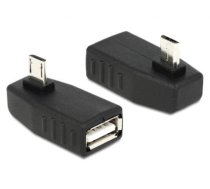 Delock Adapter USB micro-B male  USB 2.0-A female OTG 90 angled (65474)