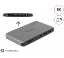 Delock Thunderbolt™ 3 Docking Station 8K - Dual DisplayPort / USB / LAN / SD / Audio / PD 3.0 (87777)