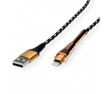 ROLINE GOLD Lightning to USB Cable for iPhone, iPod, iPad, with Smartphone suppo (11.02.8923)