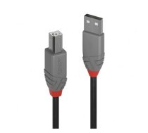 Lindy 10m USB 2.0 Type A to B Cable, Anthra Line (LIN36677)