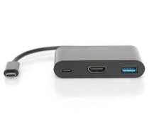 DIGITUS Adapter USB3.0/C -> HDMI Multiport 3-Port    schwarz (DA-70855)