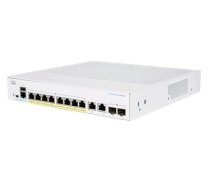 Cisco CBS250-8P-E-2G-EU network switch Managed L2/L3 Gigabit Ethernet (10/100/1000) Silver (CBS250-8P-E-2G-EU)