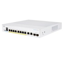 Cisco CBS350-8P-E-2G-EU network switch Managed L2/L3 Gigabit Ethernet (10/100/1000) Silver (CBS350-8P-E-2G-EU)