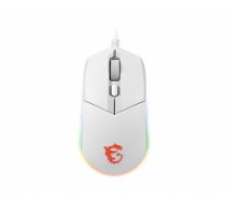 MSI CLUTCH GM11 WHITE Gaming Mouse '2-Zone RGB, upto 5000 DPI, 6 Programmable button, Symmetrical design, OMRON Switches, Center' (S12-0401950-CLA)