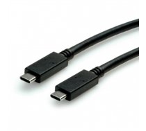 ROLINE USB 3.1 Cable, PD (Power Delivery) 20V5A, with Emark, C-C, M/M, black, 0. (11.02.9052)
