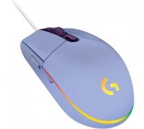 Logitech G203 LIGHTSYNC Wired Gaming Mouse, USB Type-A, Optical, 8000 DPI, Lilac (910-005853)