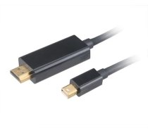 Kabel Akasa DisplayPort Mini - HDMI 1.8m czarny (AK-CBDP19-18BK) (AK-CBDP19-18BK)