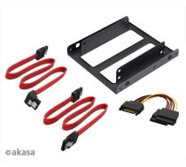 Akasa Adapter 3.5" na 2 dyski 2.5" + kable SATA (AK-HDA-11) (AK-HDA-11)