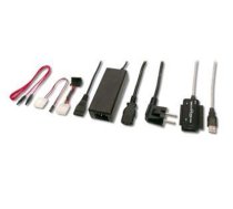 PremiumCord USB 2.0 - IDE + SATA adapter s kabelem a pÅ™Ã­davnÃ½m zdrojem (KU2IDES)