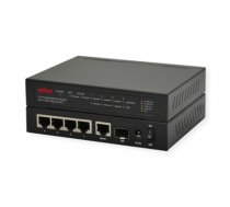 ROLINE Gigabit Ethernet Switch, 6x (5xGbE + 1x Gbic(SFP),  4x PoE+) (21.14.3524)