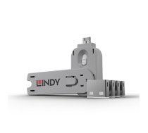 Lindy USB Port Locks 4xWHITE+Key (40454)