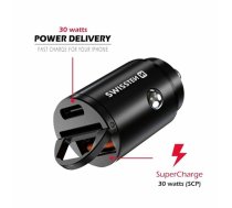Swissten 30W Nano Metal Car Charger Adapter with 30W PD / SCP (20111770)