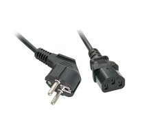 Lindy 2m Schuko angled to C13 Mains Cable (30335)