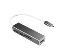 HUB USB LogiLink 1x SD 1x TF  + 3x USB-A 3.0 (UA0305) (UA0305)