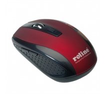 ROLINE Mouse, optical, cordless, USB, red/black (18.01.1087)