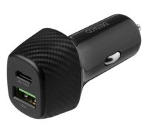 Įkroviklis DELTACO 1x USB-C, 1x USB-A, 18 W, juodas / USBC-CAR120 (USBC-CAR120)