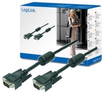 Kabel LogiLink D-Sub (VGA) - D-Sub (VGA) 10m czarny (CV0016) (CV0016)