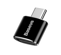 Adapteris Baseus USB Type-C Male - USB-A Black (CATOTG-01)