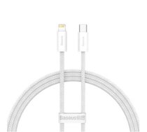 Kabelis Baseus USB Type-C Male - Lightning Male 1m White 20W (CALD000002)