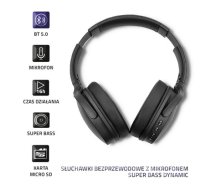 Słuchawki bezprzewodowe z mikrofonem|BT|Super bass Dynamic|     Czarne  (50851)