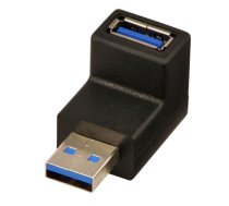 USB 3.0 90 Degree Down Type A Male to A Female Right Angle Adapter (LIN71260)