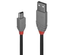 Lindy 1m USB 2.0 Type A to Mini-B Cable, Anthra Line (36722)