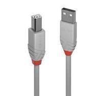 Lindy 0,5m USB 2.0 Type A to B Cable, Anthra Line, grey (36681)