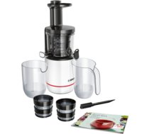Bosch MESM500W juice maker Slow juicer 150 W Black, White (3F3529FC33629542F4DFB7E40AFAD2409598B50F)