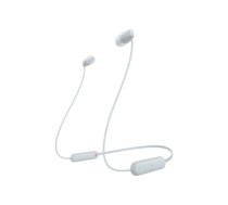 Sony WI-C100 Headset Wireless In-ear Calls/Music Bluetooth White (WIC100W.CE7)