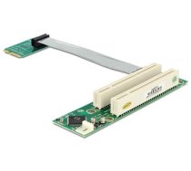 Delock Riser Card Mini PCI Express  2 x PCI 32 Bit 5 V with flexible cable 13 cm left insertion (41355)