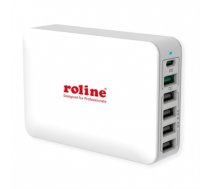 ROLINE USB Charger, 6 Ports (4x USB A, 1x USB C, 1x USB A QC3.0), max. 60W (19.11.1055)