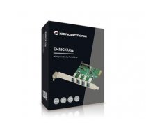 Conceptronic EMRICK02G 4-Port-USB-3.0 PCIe-Card (EMRICK02G)