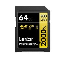 Karta Lexar Professional 2000x SDXC 64 GB Class 10 UHS-II/U3 V90 (LSD2000064G-BNNNG) (LSD2000064G-BNNNG)