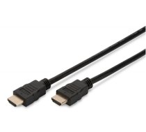 DIGITUS HDMI HighSpeed Ethernet HDMI, 5m, 4K 30p, gold, sw (AK-330107-050-S)