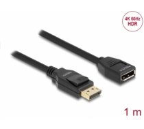Delock DisplayPort 1.2 extension cable 4K 60 Hz 1 m (80001)