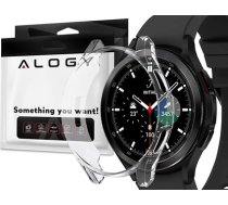 Alogy Etui silikonowe Alogy case do Samsung Galaxy Watch 4 Classic 42mm Przezroczyste (10625)