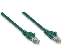 Intellinet Network Patch Cable, Cat5e, 10m, Green, CCA, U/UTP, PVC, RJ45, Gold Plated Contacts, Snagless, Booted, Lifetime Warranty, Polybag (325943)