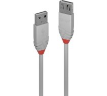 Lindy 1m USB 2.0 Type A Extension Cable, Anthra Line (36712)