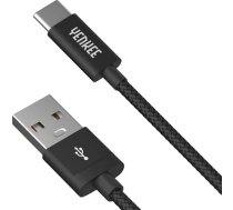 Kabel USB Sencor USB-A - USB-C 1 m Czarny (YCU 301 BK) (YCU 301 BK)