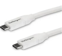 Kabel USB StarTech USB-C - USB-C 4 m Biały (USB2C5C4MW) (USB2C5C4MW)