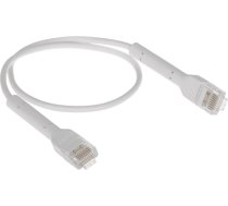 Ubiquiti UBNT UniFi Ethernet Patch Kabel [0,3m, Cat6, UTP, licna, bílý] (UC-PATCH-0.3M-RJ45)